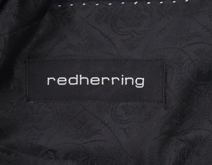 Close-up detail of Red Herring Men's Blue Blazer, size 38R