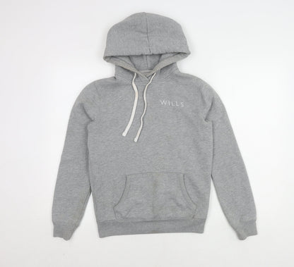 Jack Womens Wills Grey Pullover Hoodie, Logo Accent Size 4,