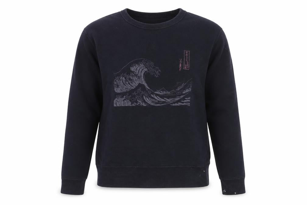 Uniqlo XS Blue Graphic Print Pullover Sweatshirt