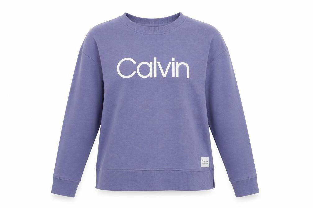 Calvin Klein Women's Purple Logo Sweatshirt M