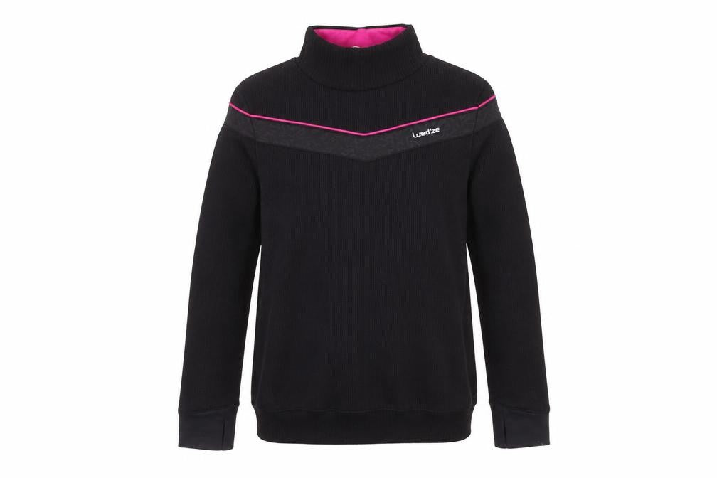 Decathlon Unisex XS Black Mock Neck Sweatshirt