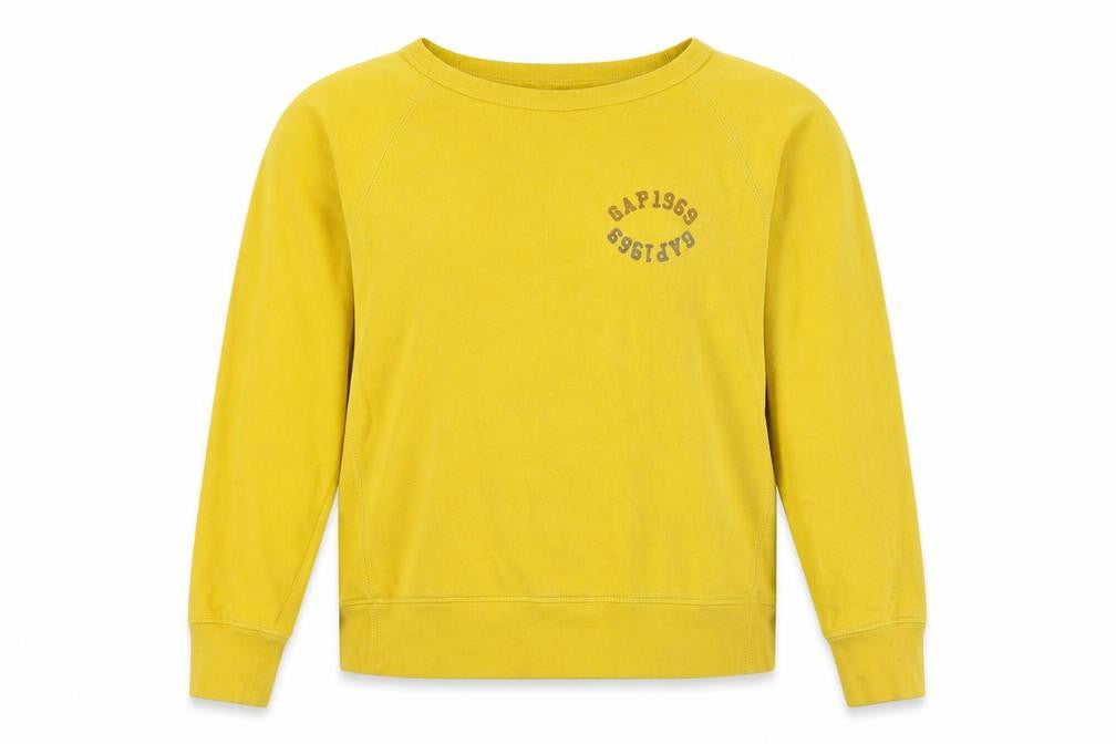 Gap Women's Yellow Pullover Sweatshirt M