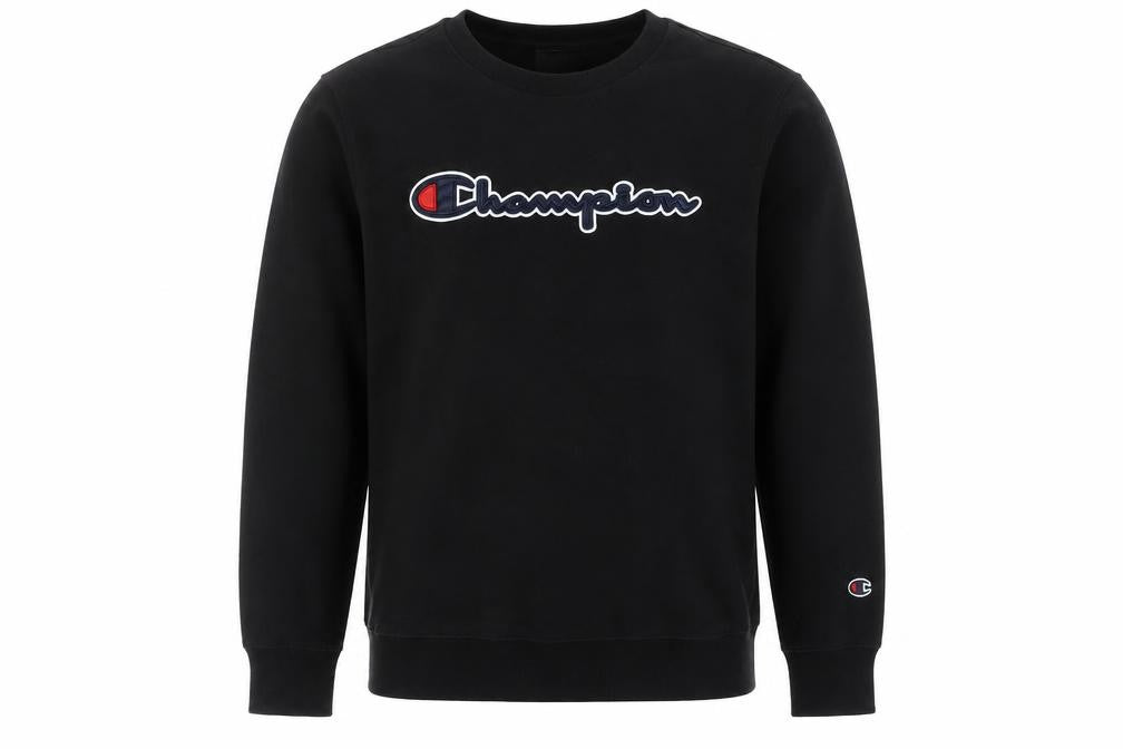 Champion Boys Black Logo Pullover Sweatshirt 14 Years