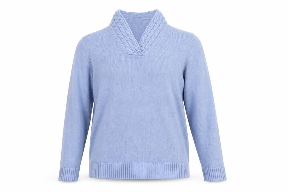 Honor Millburn Women's Blue High Neck Pullover Jumper M