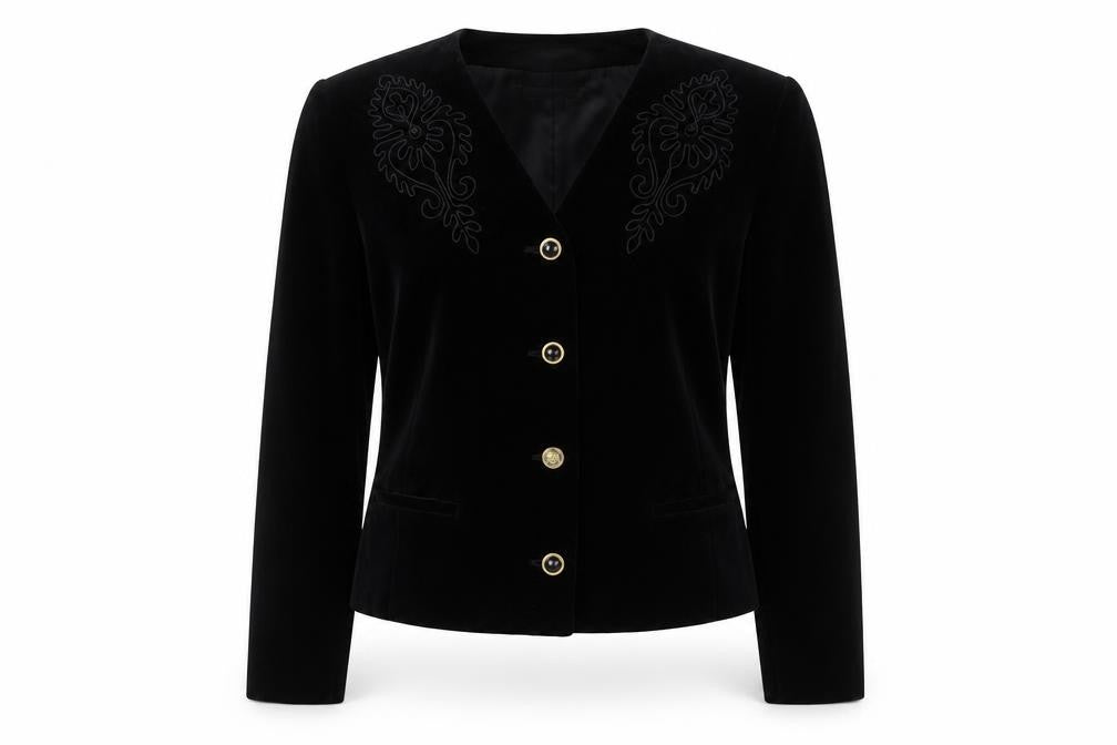 Equation Women's Black Suit Jacket Size 14 Long Sleeve