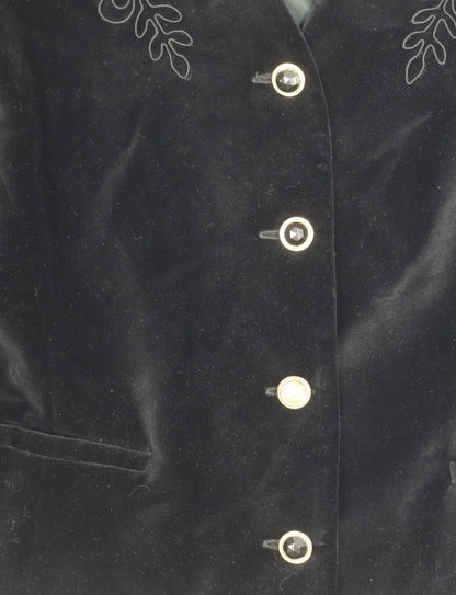 Equation Women's Black Suit Jacket Size 14 Long Sleeve
