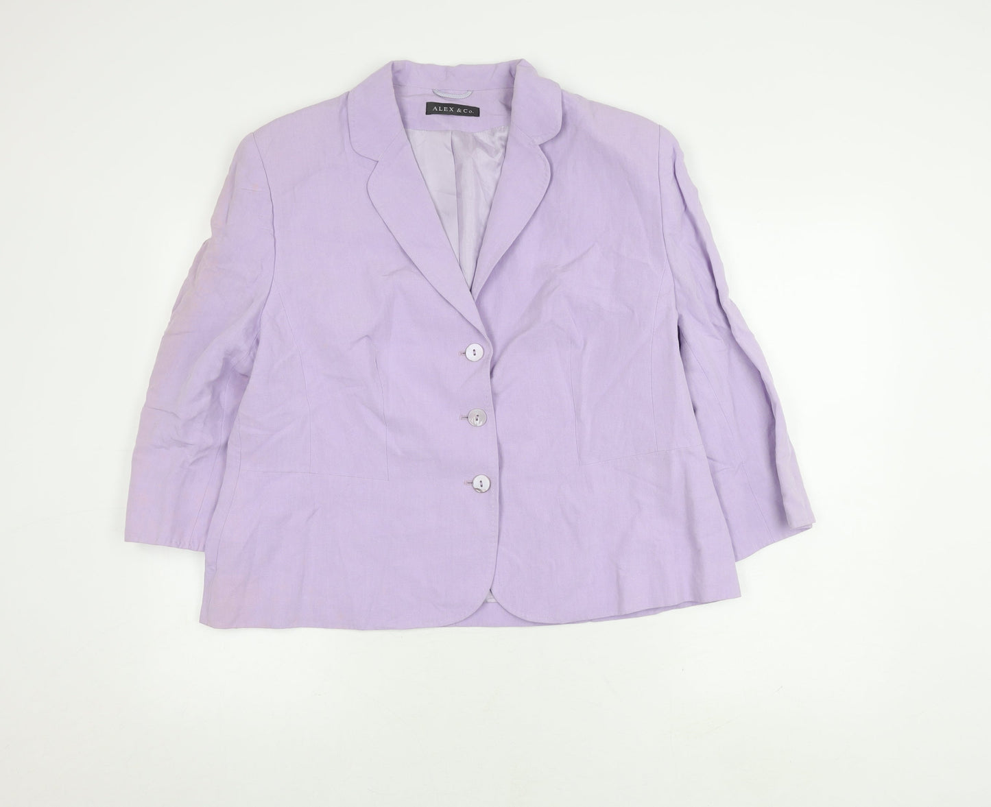 Alex & Co. Women's Purple Blazer Size 20 Regular