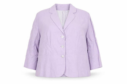 Front view of Alex & Co. Women's Purple Blazer, size 20, Regular