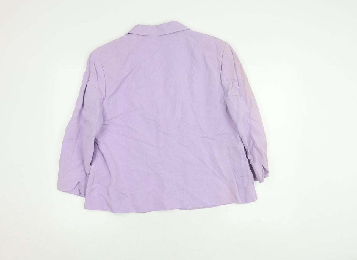 Alex & Co. Women's Purple Blazer Size 20 Regular
