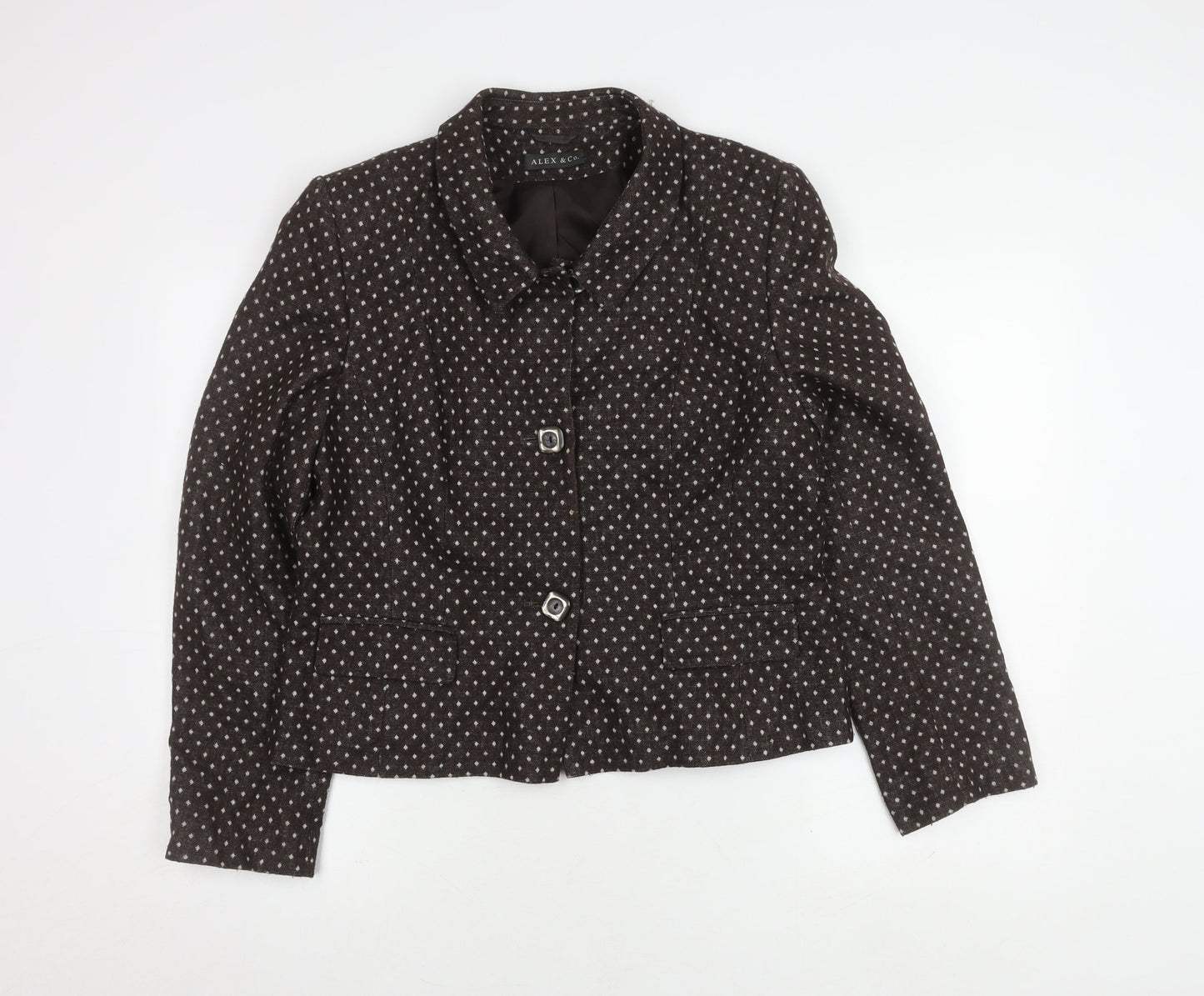 Alex & Co. Women's Black Bouclé Blazer Size 14