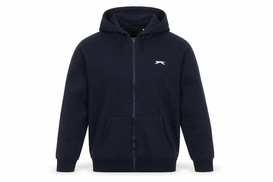 Slazenger Men's Black Hooded Basic Jacket in Size S