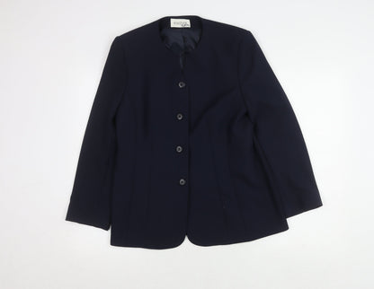 Eastex Women's Blue Suit Jacket, Size 12, Lined