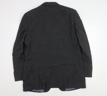 Preloved John Lewis Men’s Grey Blazer 44L Jacket - Back