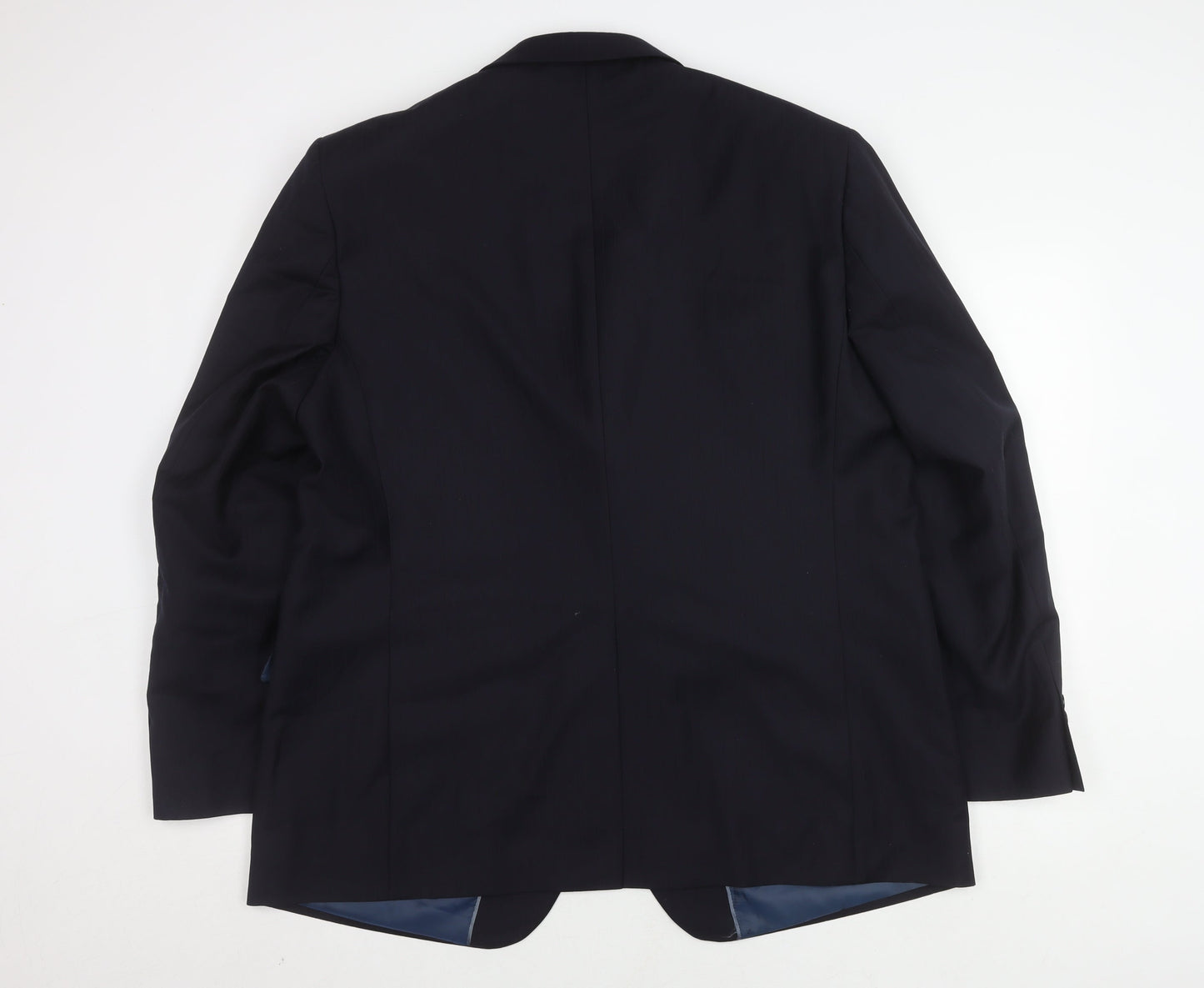 Marks and Spencer Men's Blue Striped Blazer 48R