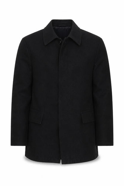 Jasper Conran Black Pea Coat for Men, Size M, Wool