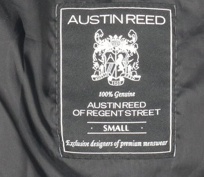 Austin Reed Men's Black Wool Overcoat Size S