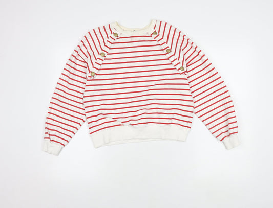 Zara Girls Red Striped Jumper, 13/14 Yrs, Lightweight Knit