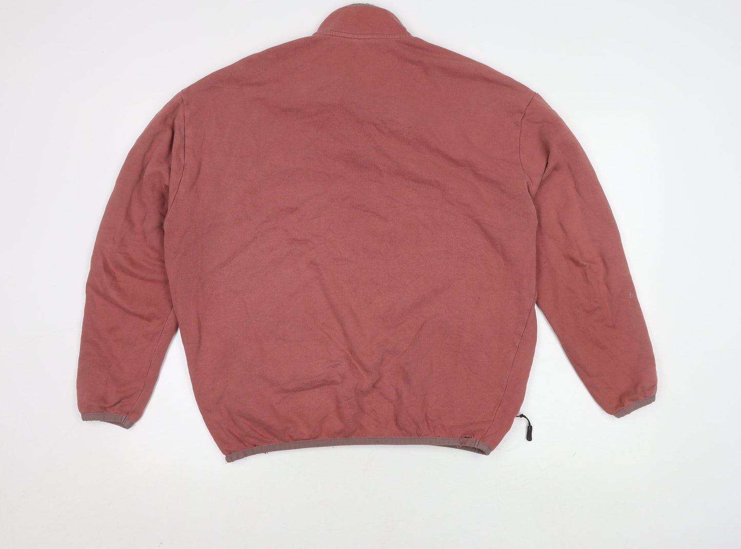 ASOS Design Red Henley Sweatshirt M Unisex