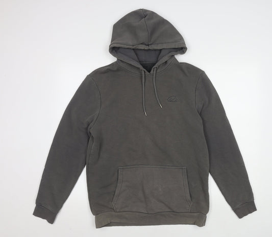 River Island Men's Grey Pullover Hoodie M