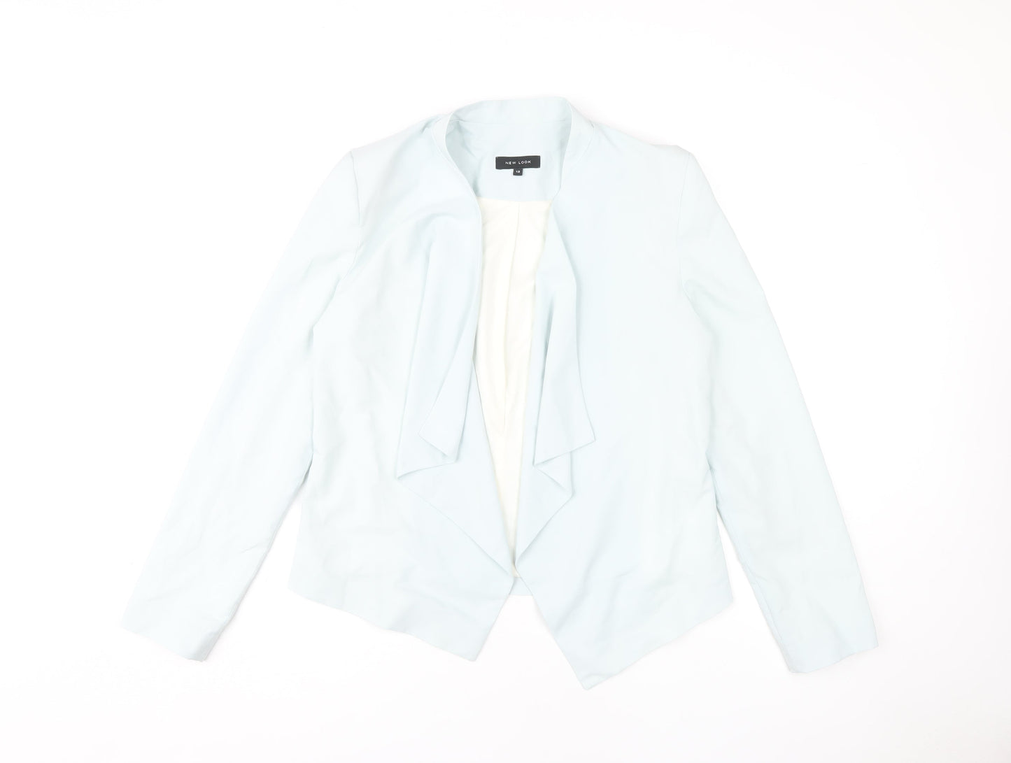 New Look Women's White Blazer Size 12 Long Sleeve