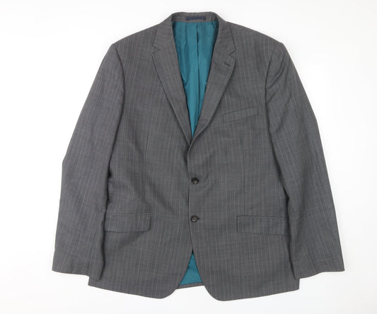 Marks and Spencer Men's Grey Blazer Jacket Size 46L