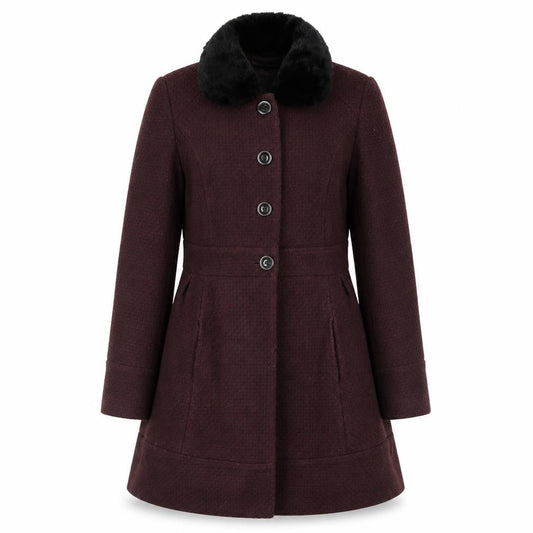 Dorothy Perkins Women's Wool Coat Brown Size 14