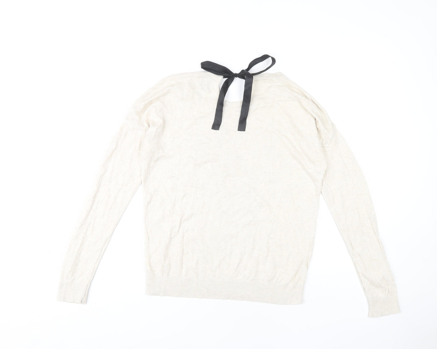 Bershka Women's White Queen Pullover Jumper M