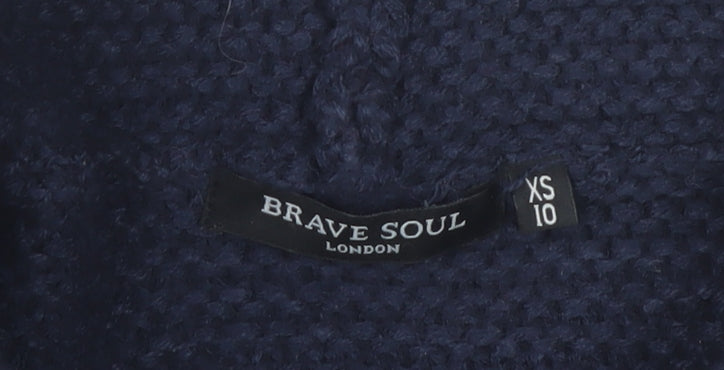 Brave Soul Women's Multicoloured Roll Neck Jumper XS