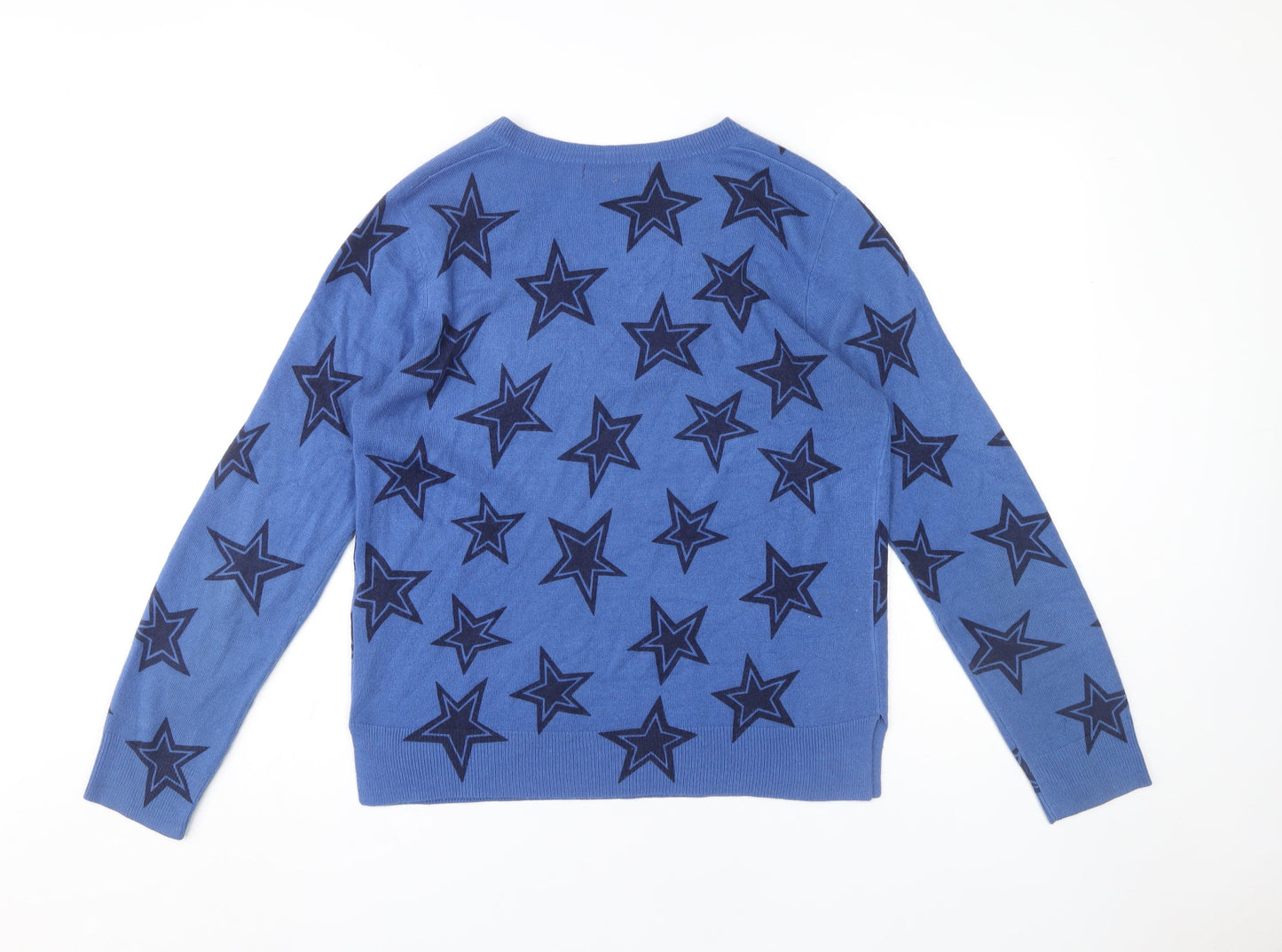 Marks and Spencer Women's Blue Star Jumper, Size 12