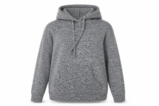 Brave Soul Women's Grey Pullover Hoodie, Size M, Casual