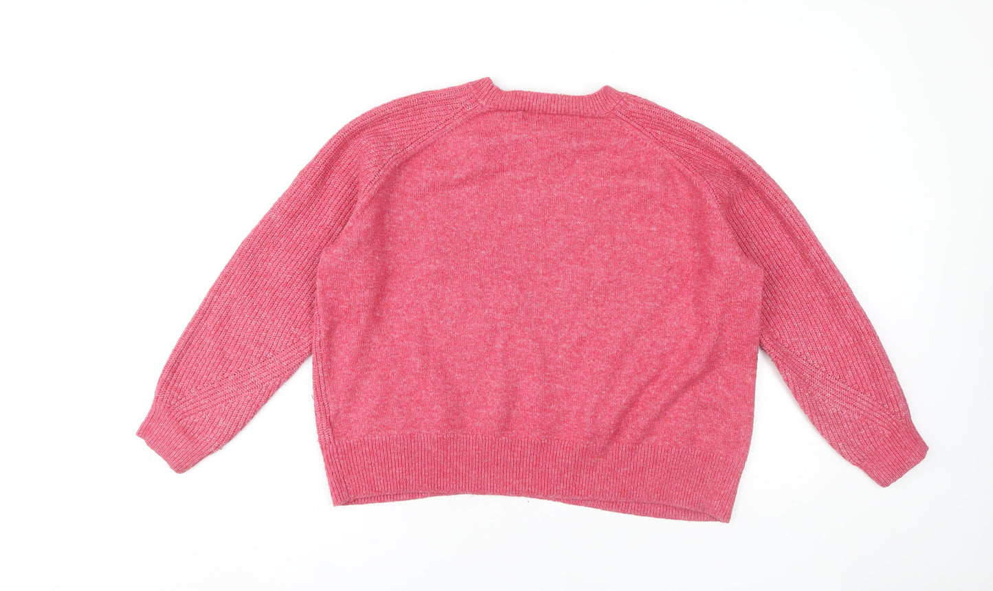 Marks and Spencer Women's Pink Crew Neck Jumper, Large