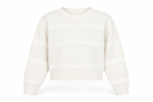 Mango Women Ivory Pullover Jumper, Size M, Autumn Style