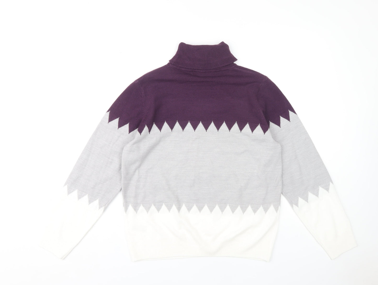 Marks and Spencer Women's Purple Roll Neck Jumper