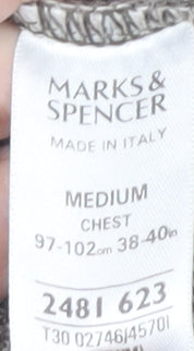 Marks & Spencer Men's Grey Pullover Jumper, Size M