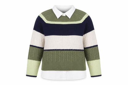 Next Women’s Multicoloured Cable-Knit Jumper, Size M