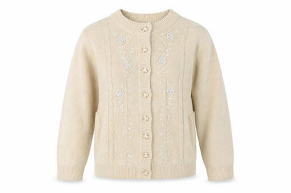 Reflect Women's Beige Embroidered Cardigan M/L