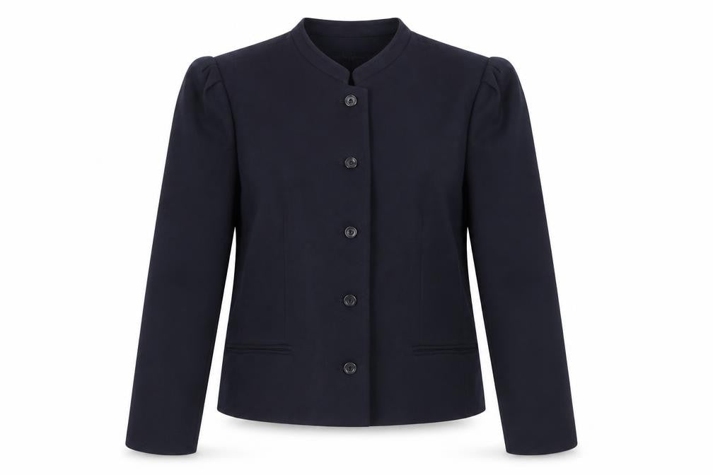 Brian Tucker Women's Black Jacket Size 12 Collarless