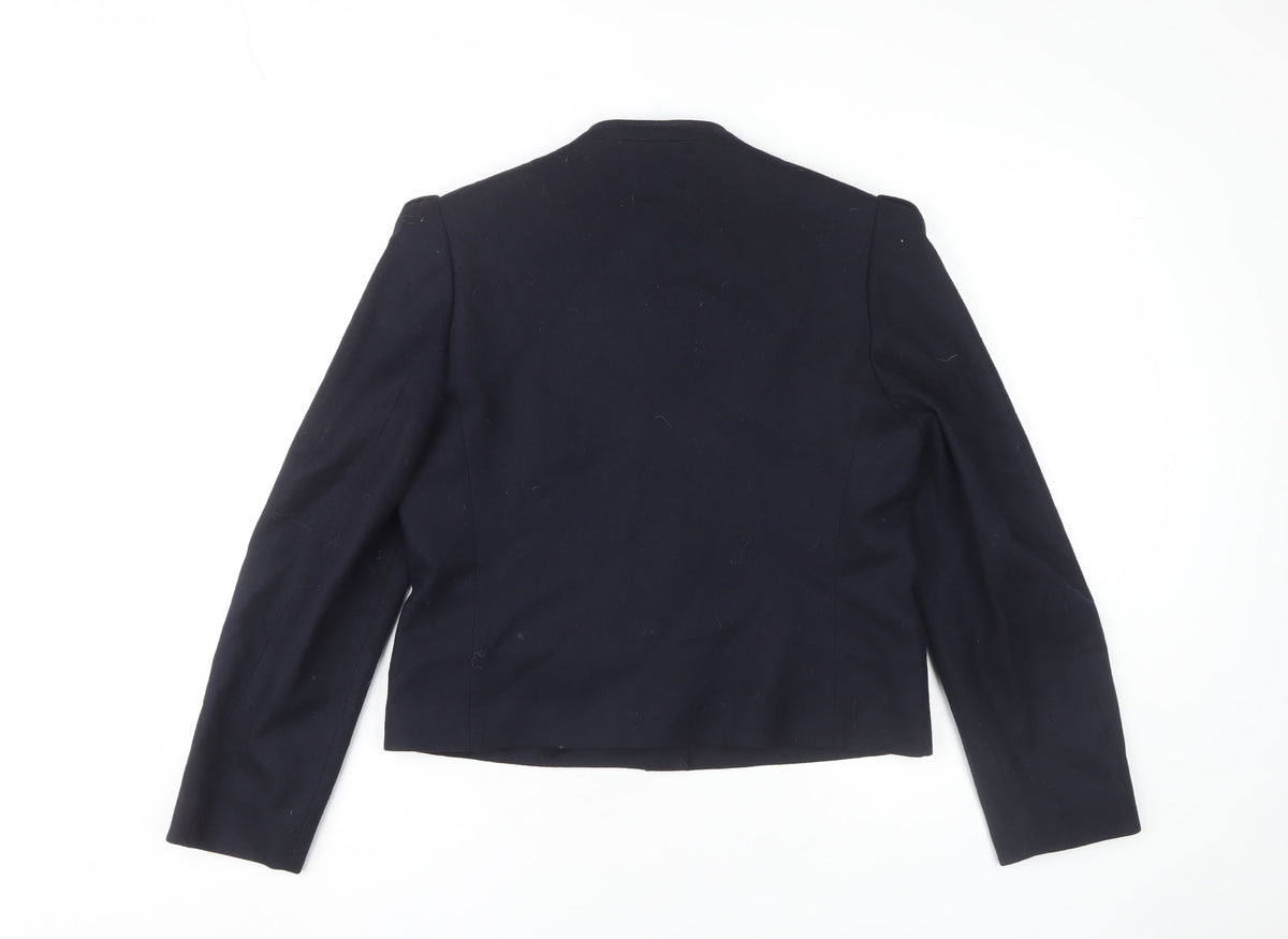 Brian Tucker Women's Black Jacket Size 12 Collarless