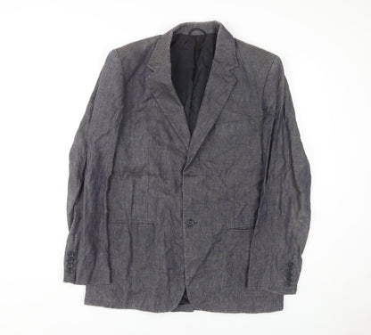 Additional front view of French Connection Men's Grey Blazer Jacket, size 38