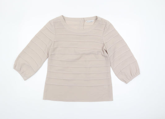 Marks and Spencer Women's Beige Blouse Size 10