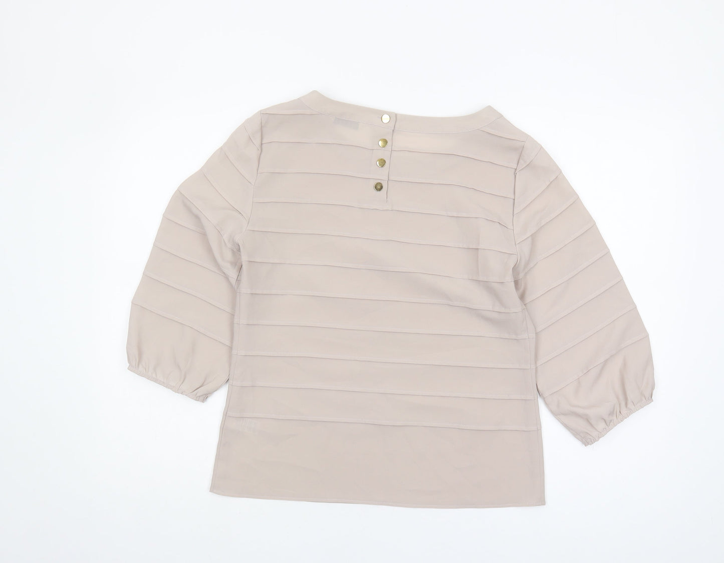 Marks and Spencer Women's Beige Blouse Size 10
