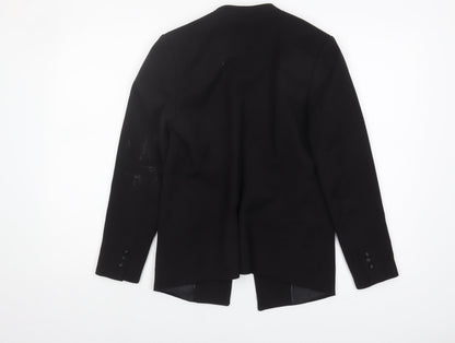 H&M Women’s Black Blazer - Size 8, Double-Breasted