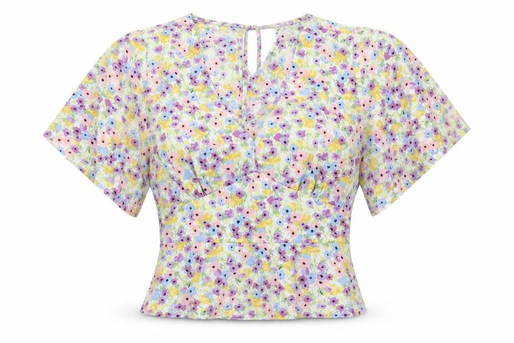 Miss Selfridge Women's Multicoloured Floral Blouse Size 10
