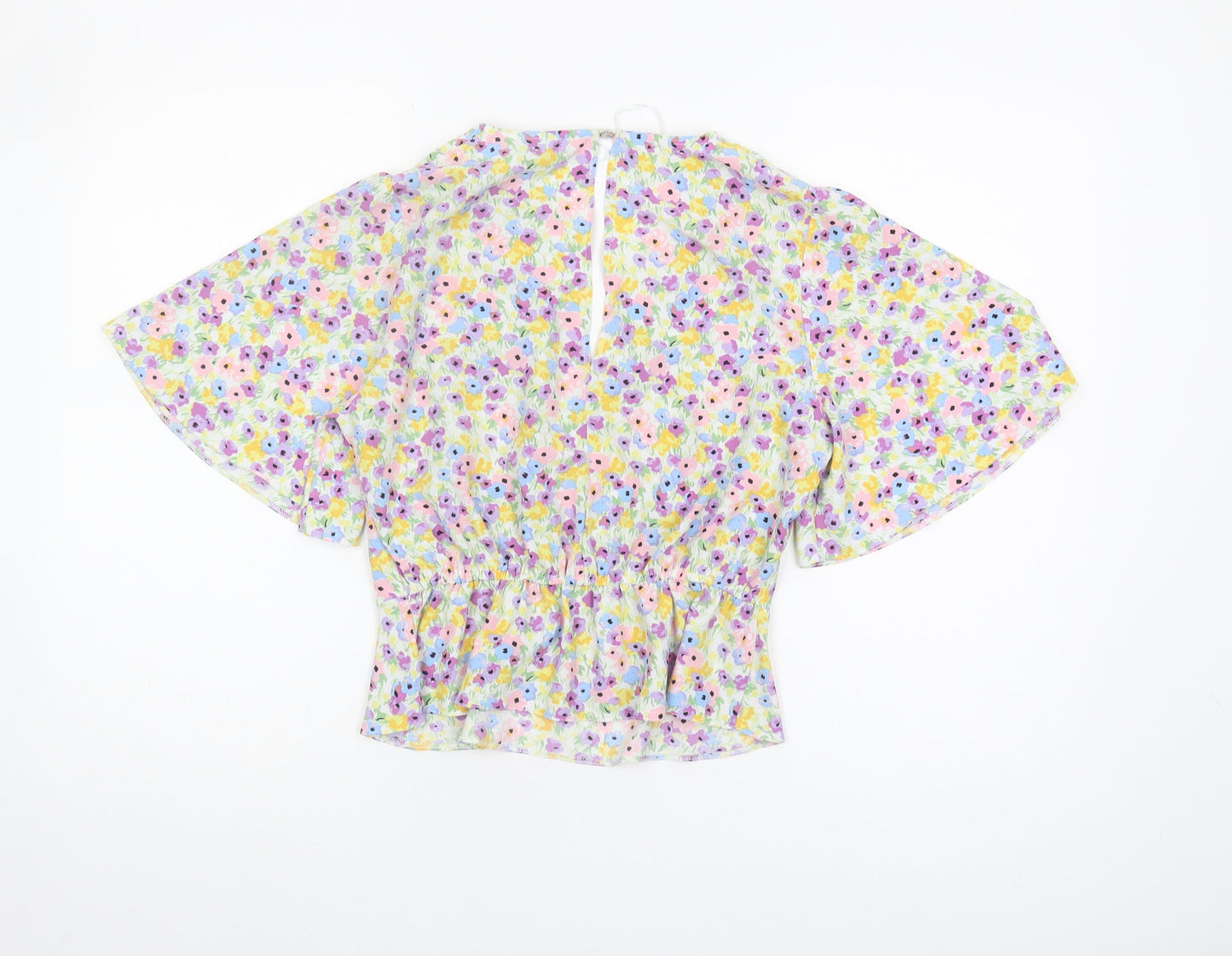 Miss Selfridge Women's Multicoloured Floral Blouse Size 10