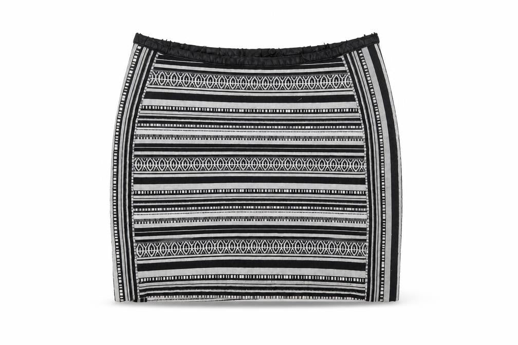 H&M Women's Black Geometric Pencil Skirt, Size 10
