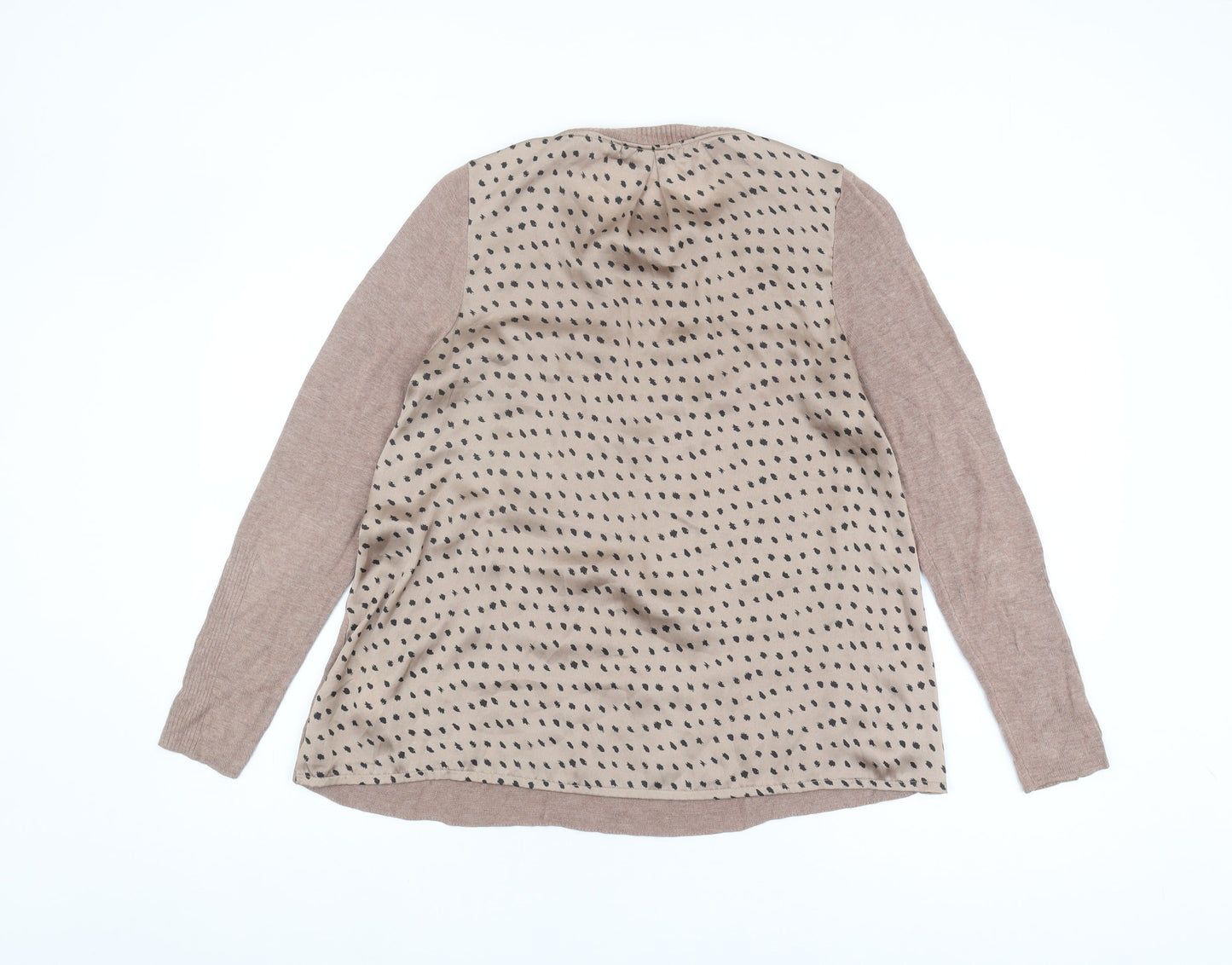 Marks and Spencer Women's Beige Polka Dot Pullover Jumper Size 12