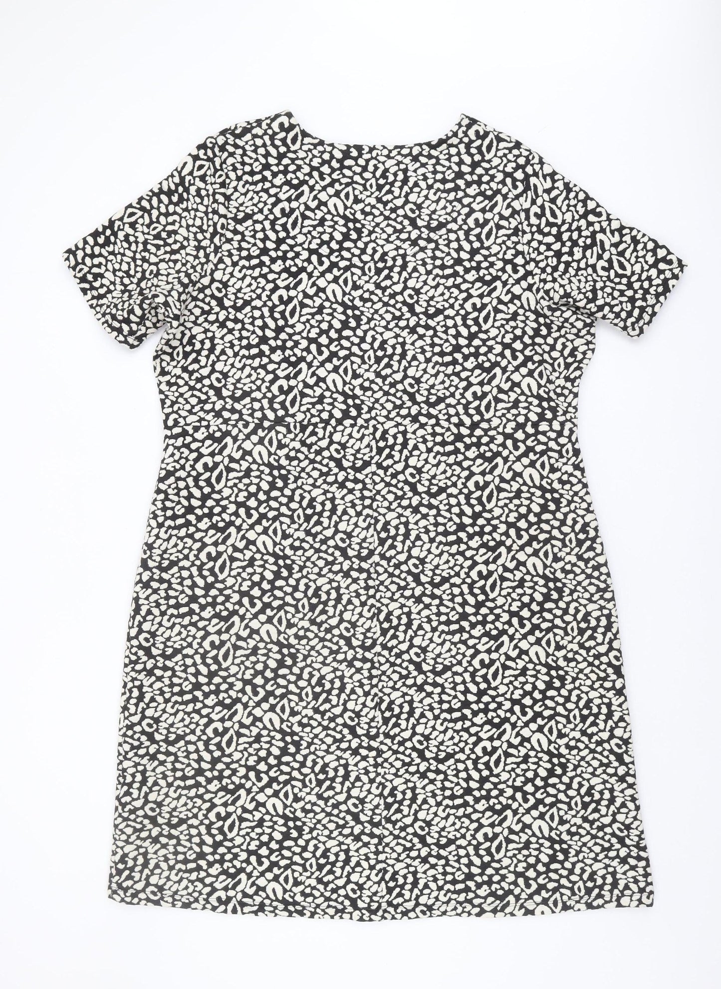 Marks and Spencer Women's Black Print Dress Size 22