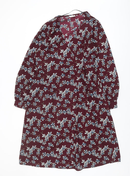 VILA Women's Multicoloured Floral Dress Size 10