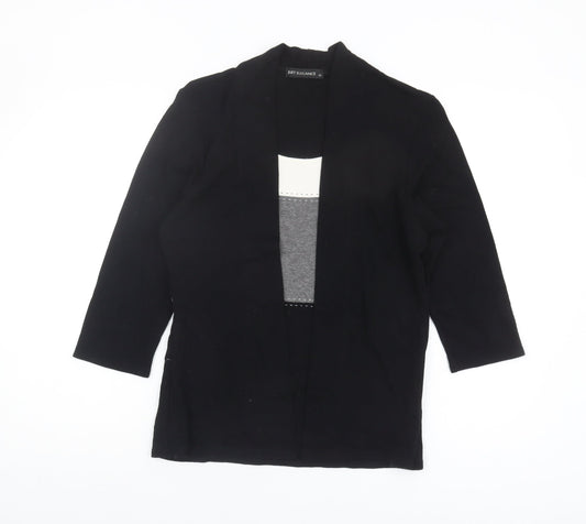 Just Elegance Women's Black Regular Fit Top, Size 14