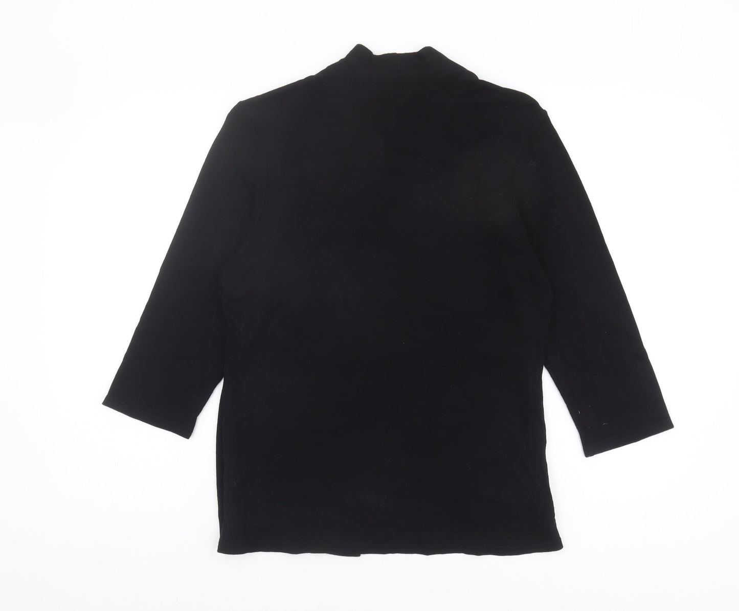 Just Elegance Women's Black Regular Fit Top, Size 14